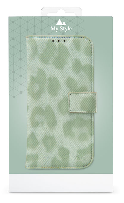 My Style Flex Wallet For Samsung Galaxy S24 Ultra 5G Green Leopard