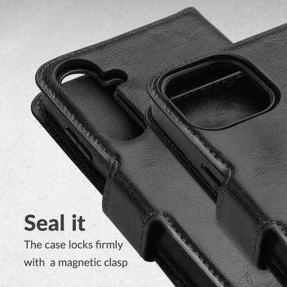 Mobilize 2In1 Magsafe Compatible Gelly Wallet Case Samsung Galaxy S24+ 5G Black - Essentify
