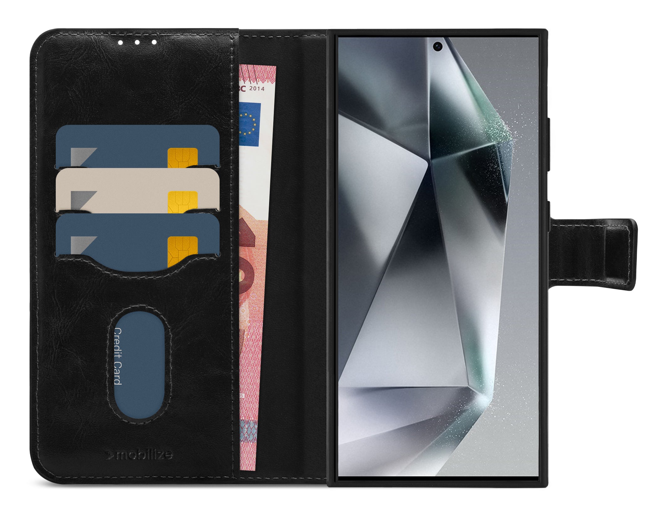 Mobilize 2In1 Magsafe Compatible Gelly Wallet Case Samsung Galaxy S24 Ultra 5G Black