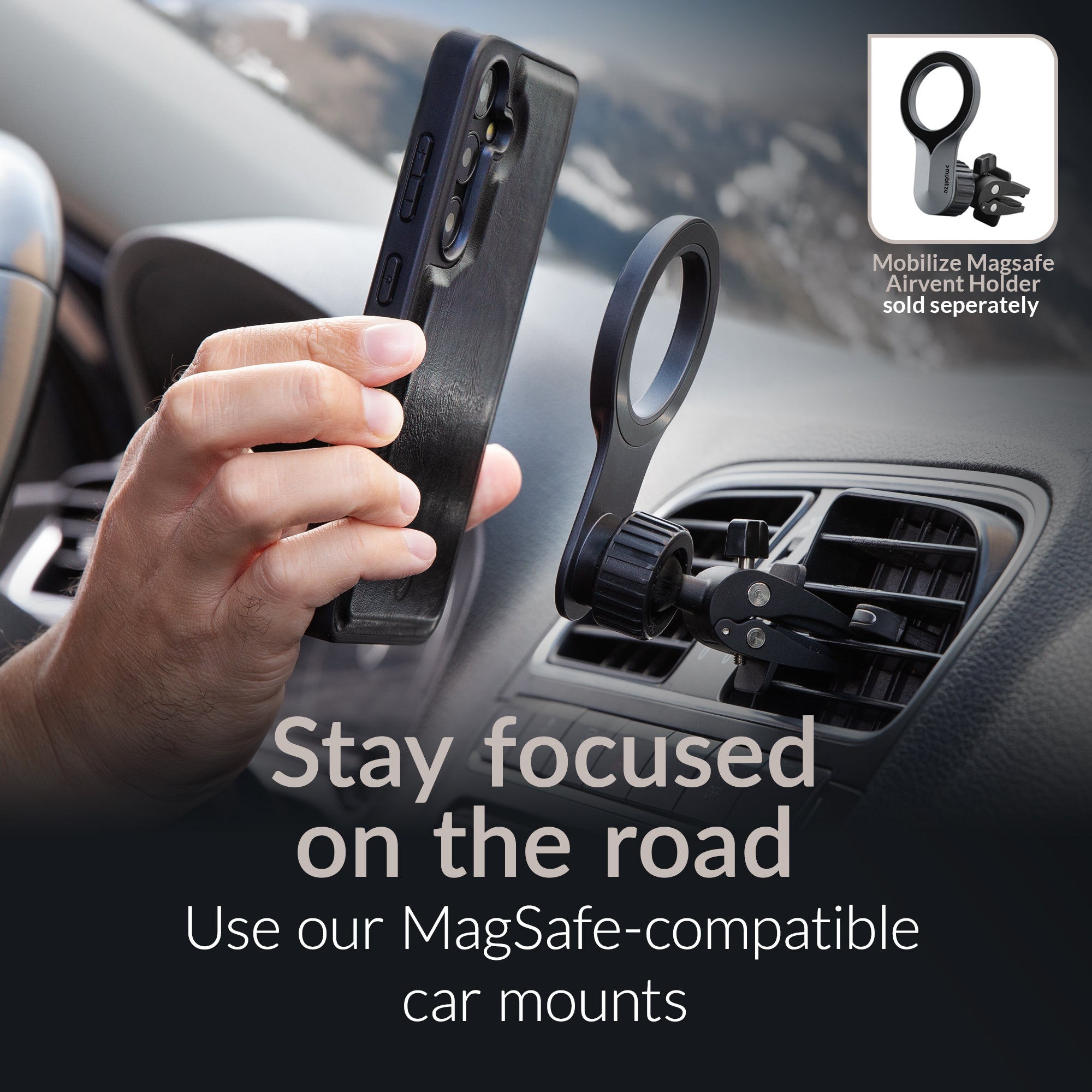 Mobilize 2In1 Magsafe Compatible Gelly Wallet Case Samsung Galaxy S24 Ultra 5G Black