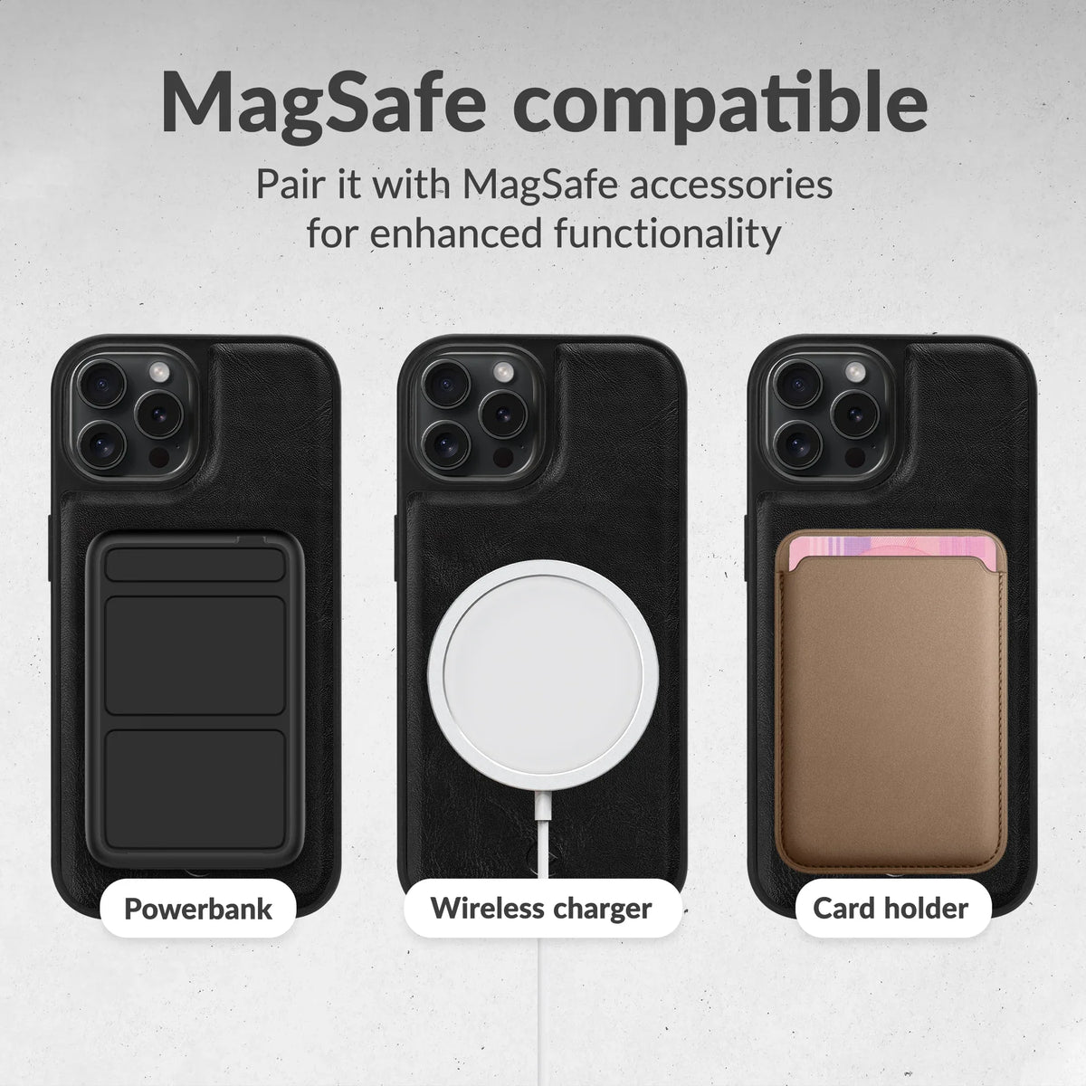 Mobilize 2In1 Magsafe Compatible Gelly Wallet Case Apple Iphone 15 Black - Essentify