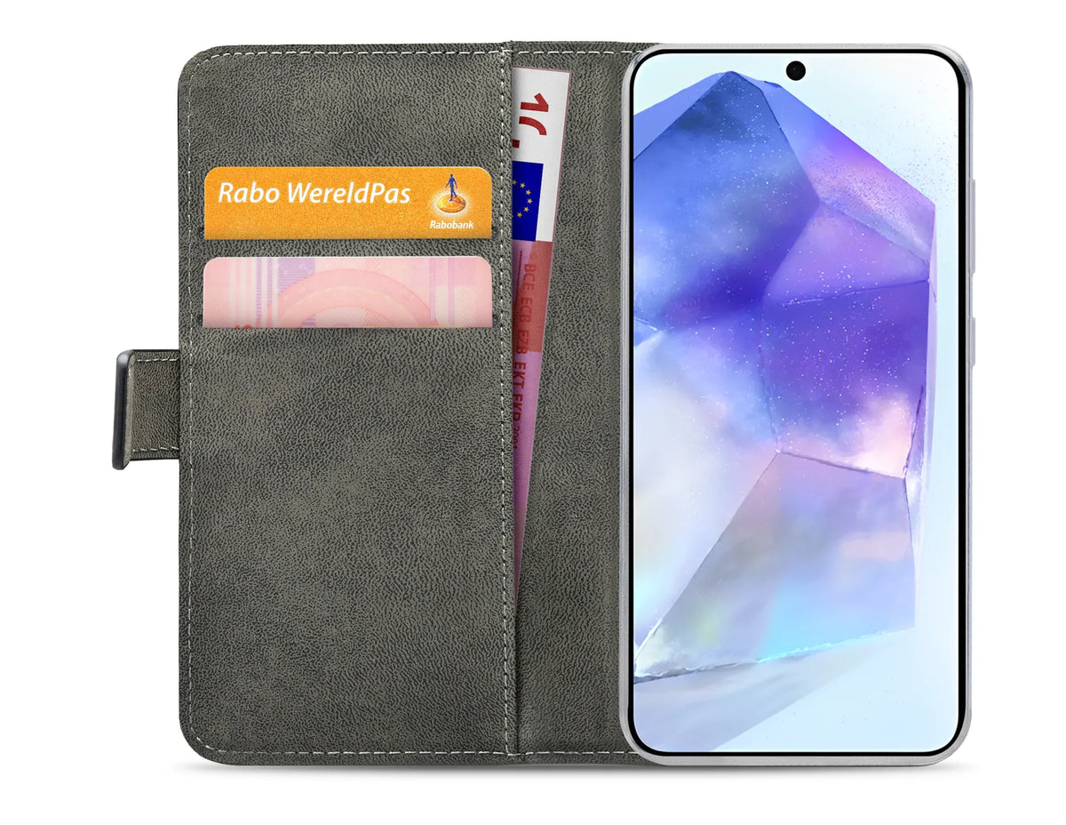 Mobilize Classic Gelly Wallet Book Case Samsung Galaxy A55 5G Black - Essentify