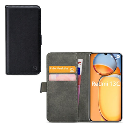 Mobilize Classic Gelly Wallet Book Case Xiaomi Redmi 13C 4G/5G Black - Essentify