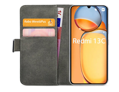 Mobilize Classic Gelly Wallet Book Case Xiaomi Redmi 13C 4G/5G Black - Essentify