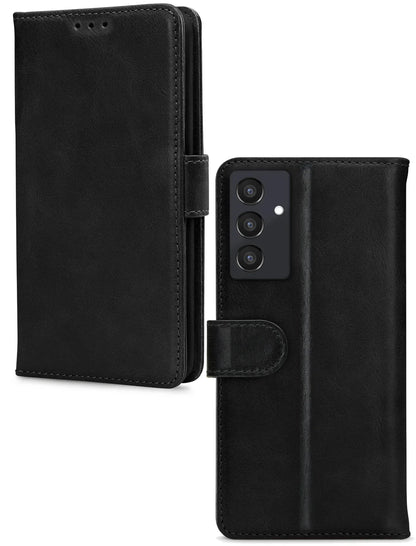 Mobilize Leather Wallet Samsung Galaxy A25 5G Black - Essentify