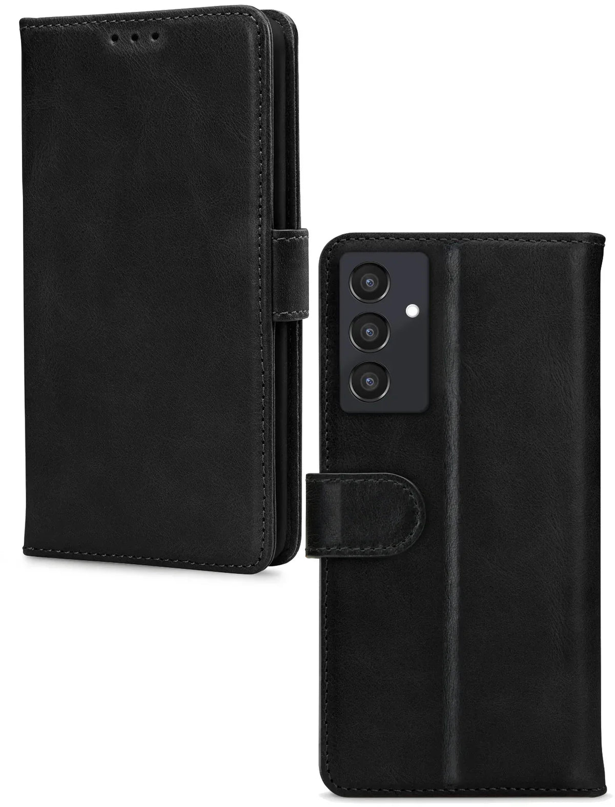 Mobilize Leather Wallet Samsung Galaxy A55 5G Black - Essentify