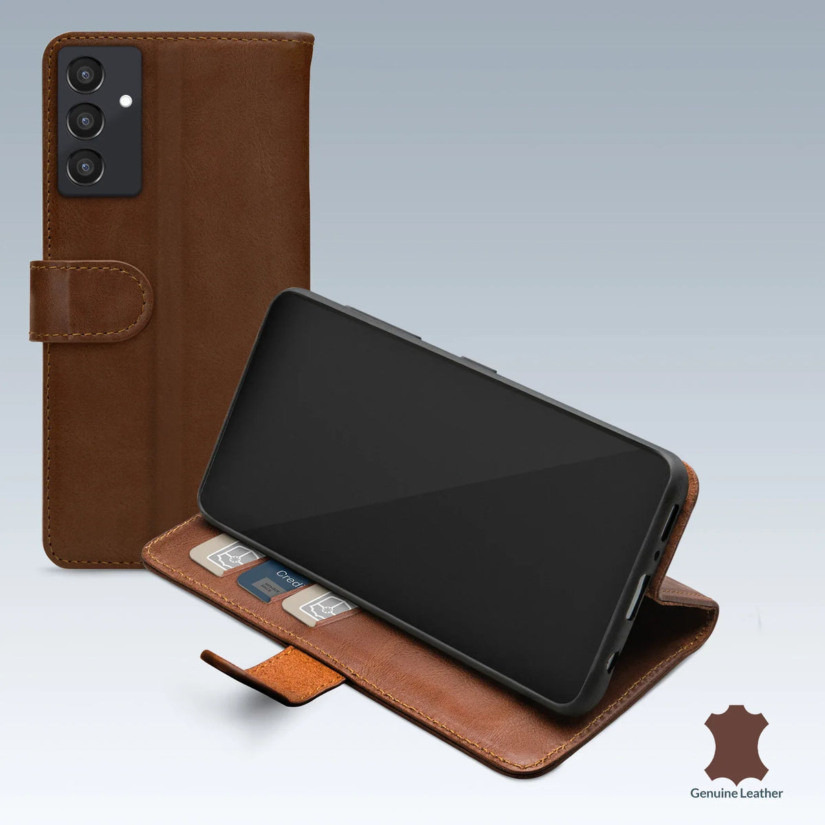 Mobilize Leather Wallet Samsung Galaxy A35 5G Brown - Essentify