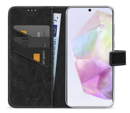 My Style Flex Wallet For Samsung Galaxy A35 5G Black - Essentify