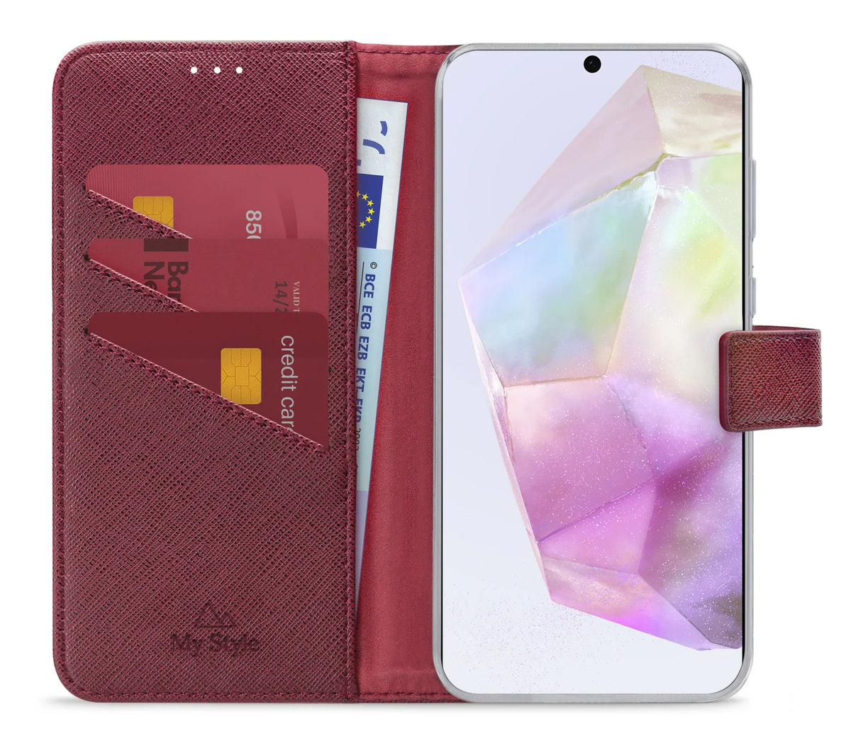 My Style Flex Wallet For Samsung Galaxy A35 5G Bordeaux - Essentify