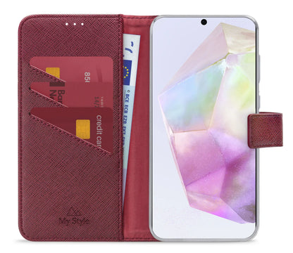 My Style Flex Wallet For Samsung Galaxy A35 5G Bordeaux - Essentify