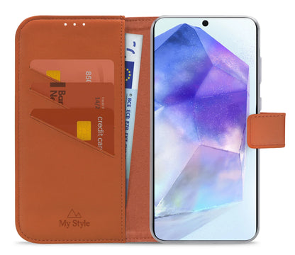 My Style Flex Wallet For Samsung Galaxy A55 5G Rust Red - Essentify
