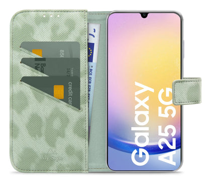 My Style Flex Wallet For Samsung Galaxy A35 5G Green Leopard - Essentify