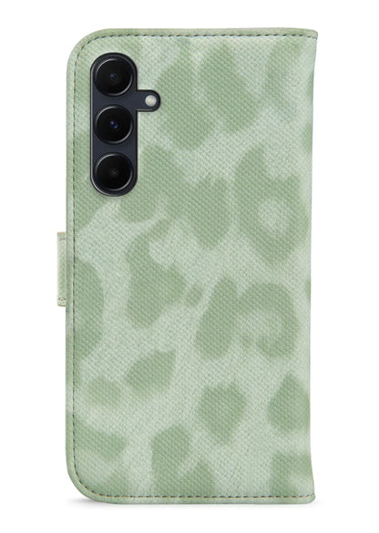 My Style Flex Wallet For Samsung Galaxy A55 5G Green Leopard - Essentify