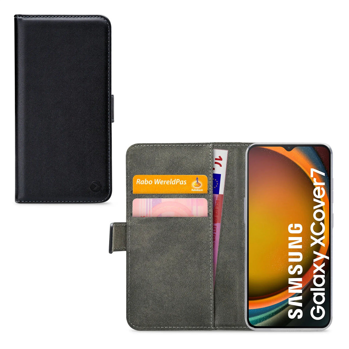 Mobilize Classic Gelly Wallet Book Case Samsung Galaxy Xcover7 Black - Essentify