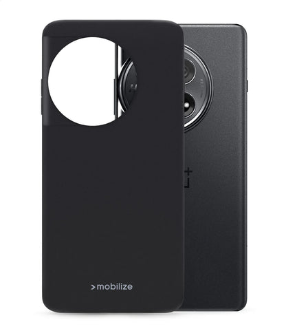 Mobilize Rubber Gelly Case Oneplus 12 Matt Black - Essentify