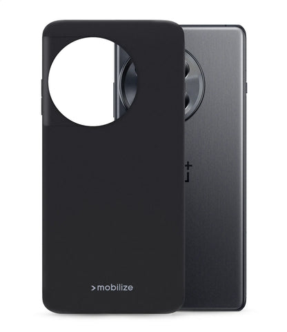 Mobilize Rubber Gelly Case Oneplus 12R Matt Black - Essentify