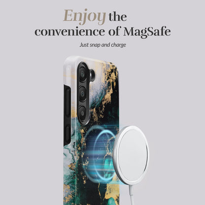 Mio By Mobilize Mio Green Marble Magsafe Compatible For Samsung S24 Ultra 5G - Essentify