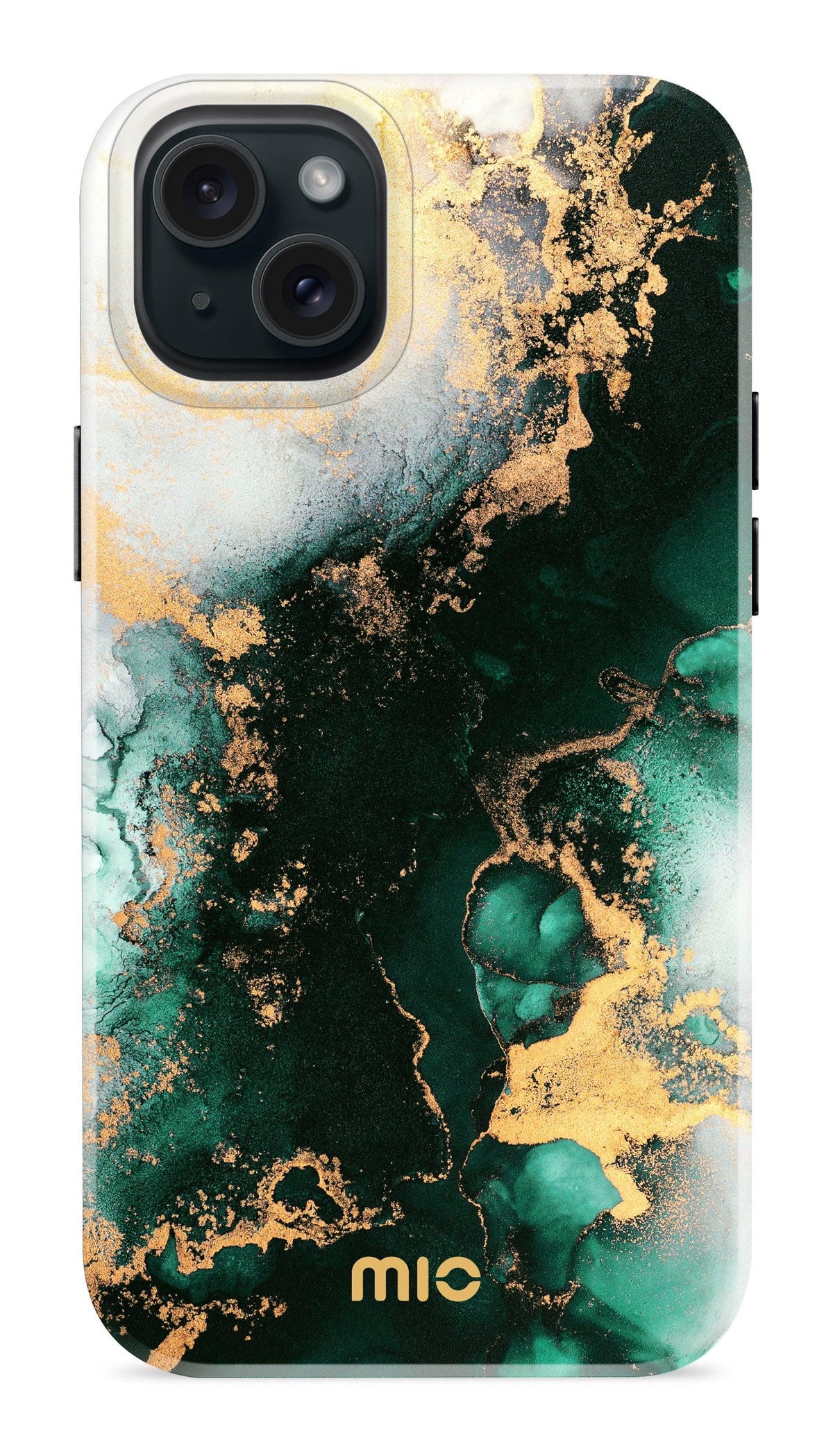 Mio By Mobilize Mio Green Marble Magsafe Compatible For Iphone 14 Plus/15 Plus - Essentify