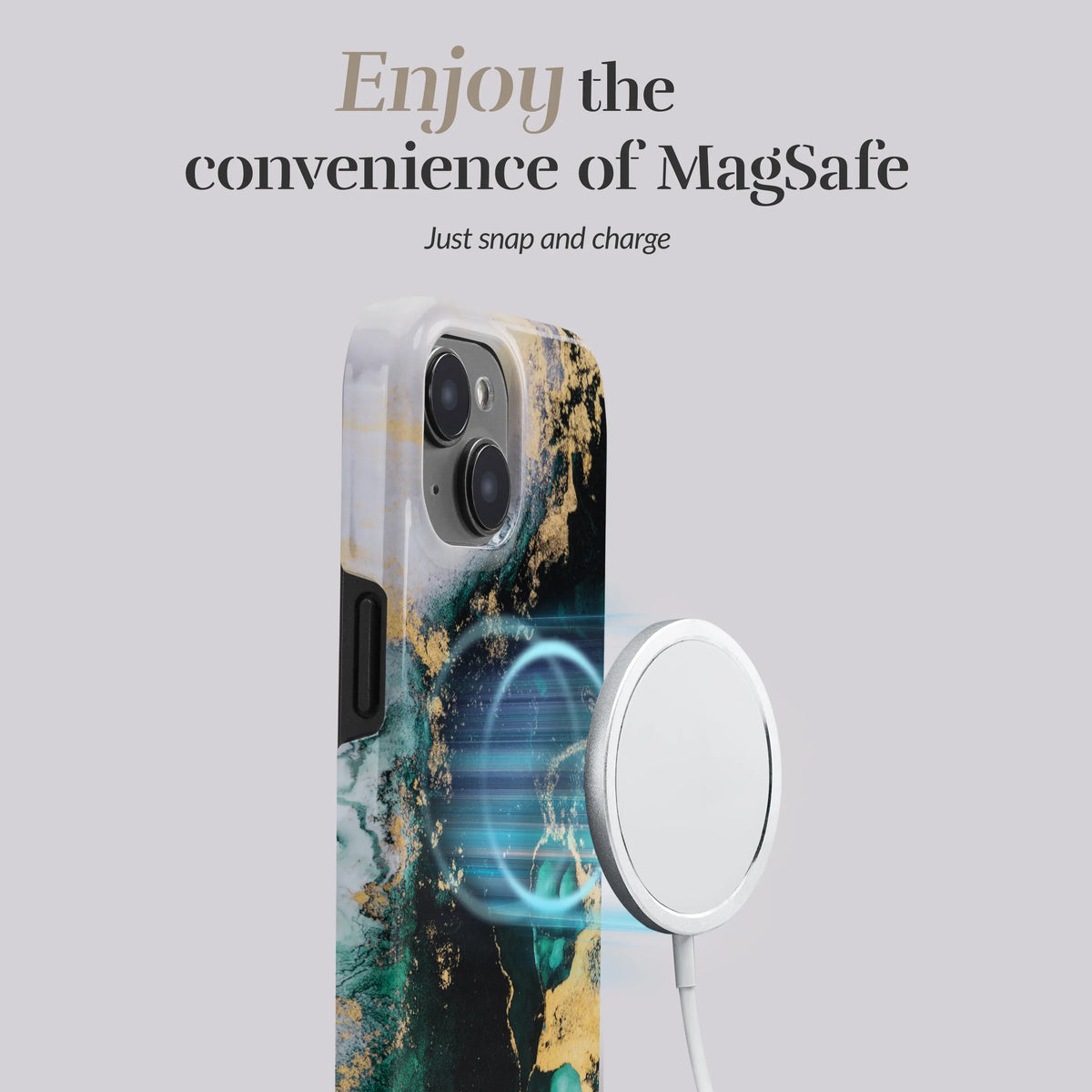 Mio By Mobilize Mio Green Marble Magsafe Compatible For Iphone 7/8/Se (2020/2022) - Essentify