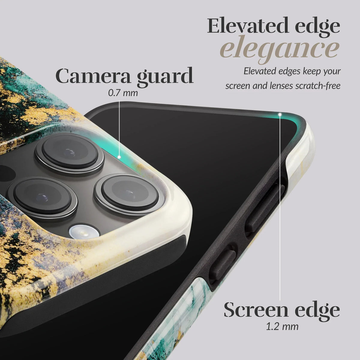 Mio By Mobilize Mio Green Marble Magsafe Compatible For Iphone 13/14/15 - Essentify
