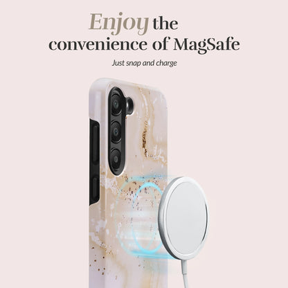 Mio By Mobilize Mio Gold Marble Magsafe Compatible For Samsung A25 5G - Essentify