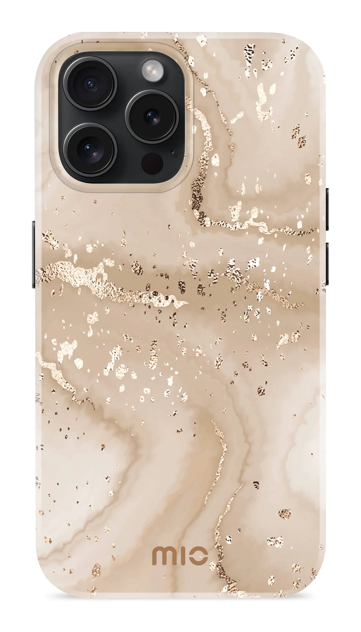 Mio By Mobilize Mio Gold Marble Magsafe Compatible For Iphone 15 Pro - Essentify