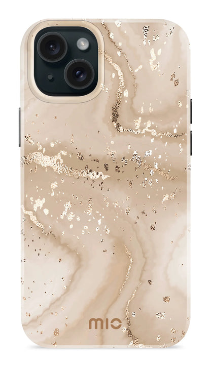 Mio By Mobilize Mio Gold Marble Magsafe Compatible For Iphone 14 Plus/15 Plus - Essentify