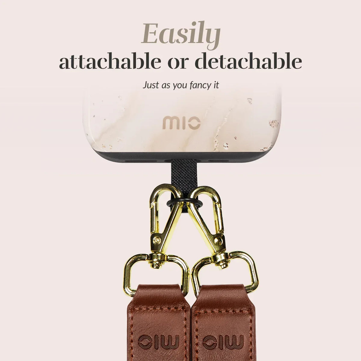 Mio By Mobilize Mio Lanyard Sand - Essentify