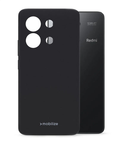 Mobilize Rubber Gelly Case Xiaomi Redmi Note 13 4G Matt Black - Essentify