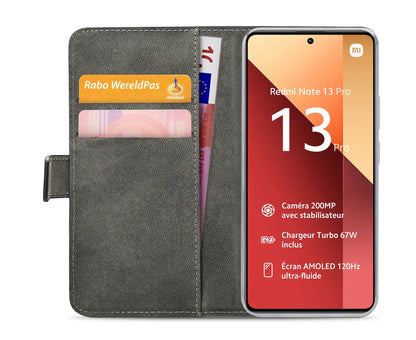 Mobilize Classic Gelly Wallet Book Case Xiaomi Poco M6 Pro 4G/Redmi Note 13 Pro 4G Black - Essentify