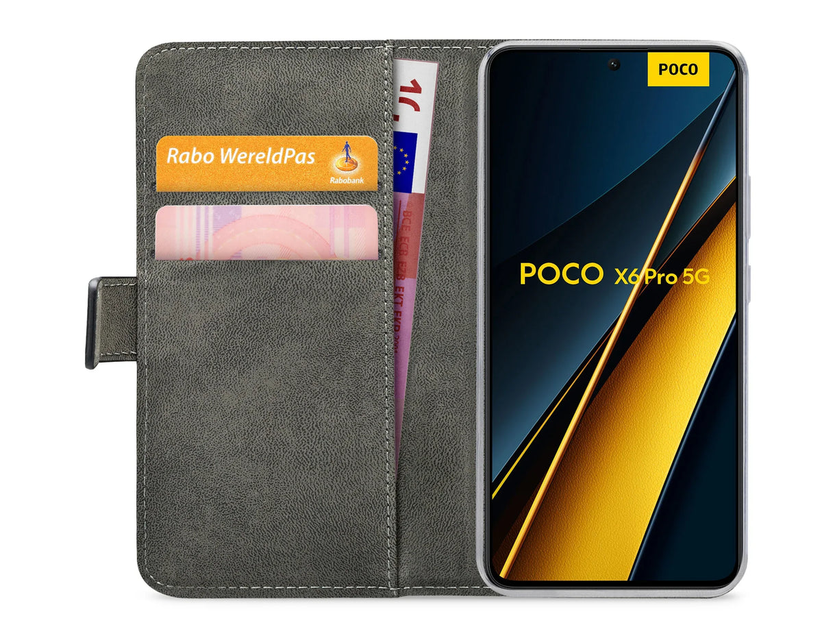 Mobilize Classic Gelly Wallet Book Case Xiaomi Poco X6 Pro 5G Black - Essentify