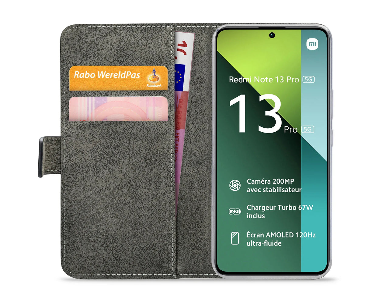 Mobilize Classic Gelly Wallet Book Case Xiaomi Poco X6 5G/Redmi Note 13 Pro 5G Black - Essentify