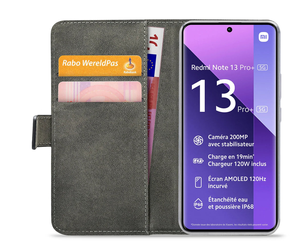 Mobilize Classic Gelly Wallet Book Case Xiaomi Redmi Note 13 Pro+ 5G Black - Essentify