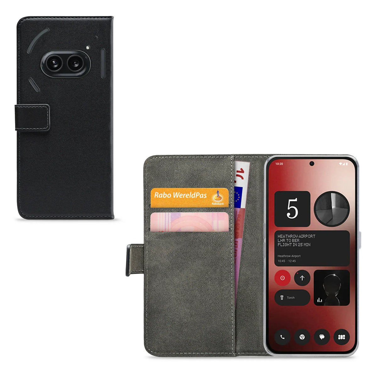 Mobilize Classic Gelly Wallet Book Case Nothing Phone (2A) Black - Essentify