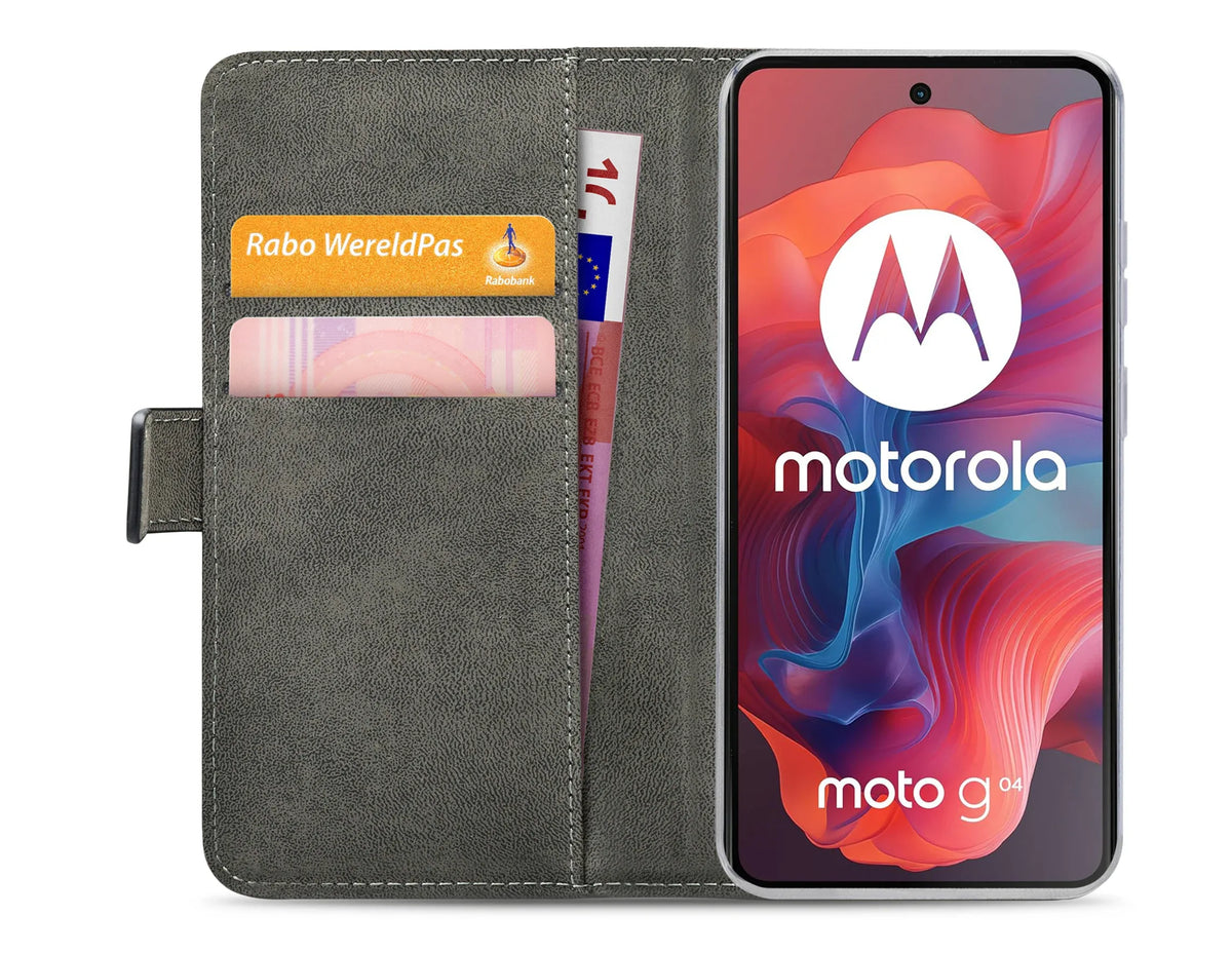 Mobilize Classic Gelly Wallet Book Case Motorola Moto G04/G24/G04S Black - Essentify