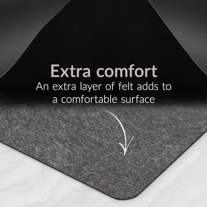 Mobilize Pu Leather Desk Mat With Magnetic Wireless Charger 15W Black
