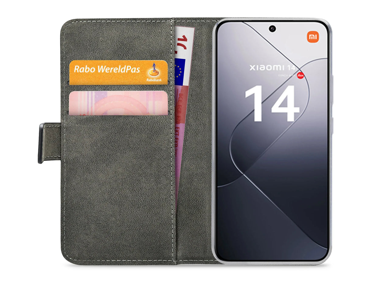 Mobilize Classic Gelly Wallet Book Case Xiaomi 14 Black - Essentify