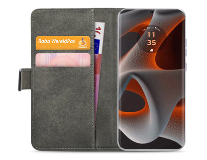 Mobilize Classic Gelly Wallet Book Case Motorola Edge 50 Pro Black