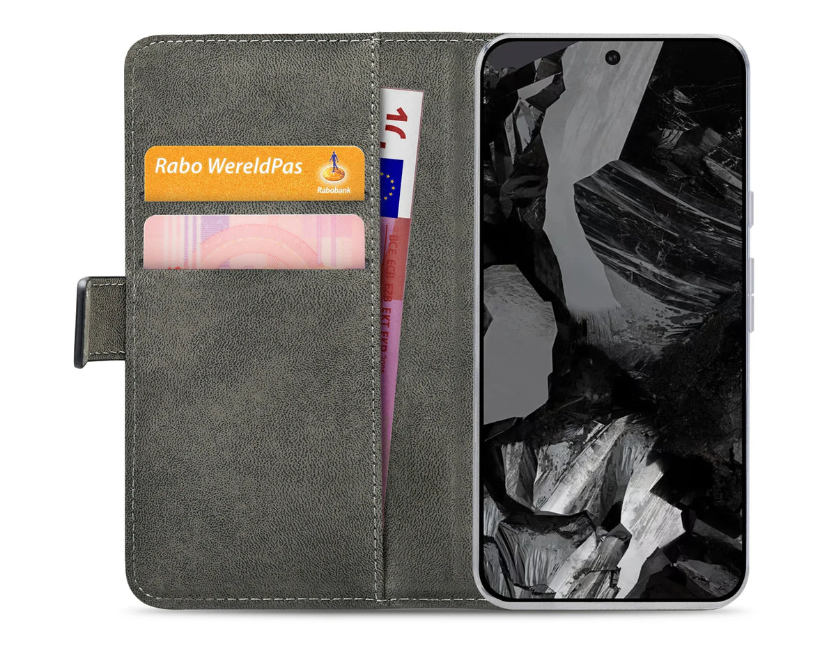 Mobilize Classic Gelly Wallet Book Case Google Pixel 8A Black - Essentify