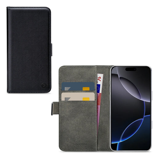 Mobilize Classic Gelly Wallet Book Case Apple Iphone 16 Pro Max Black - Essentify