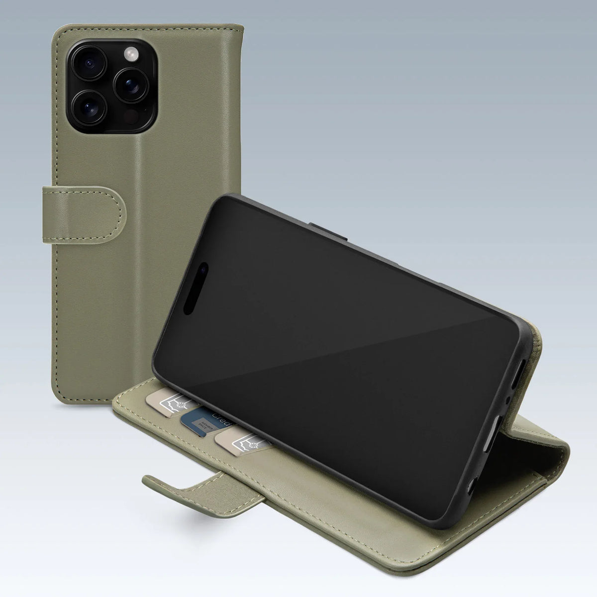 Mobilize Premium Gelly Wallet Book Case Apple Iphone 16 Pro Green - Essentify