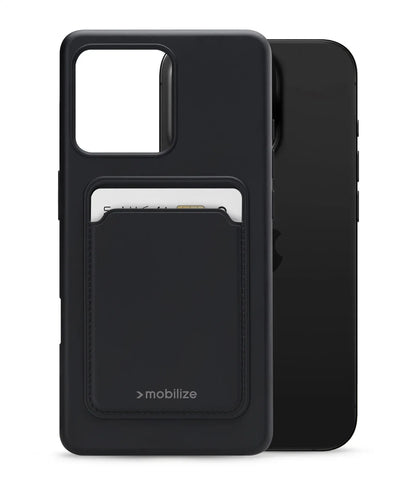 Mobilize Rubber Gelly Card Case Apple Iphone 16 Pro Matt Black - Essentify