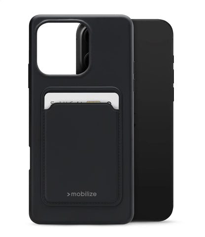 Mobilize Rubber Gelly Card Case Apple Iphone 16 Pro Max Matt Black - Essentify