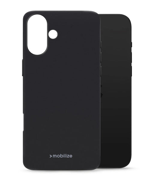 Mobilize Rubber Gelly Case Apple Iphone 16 Plus Matt Black - Essentify