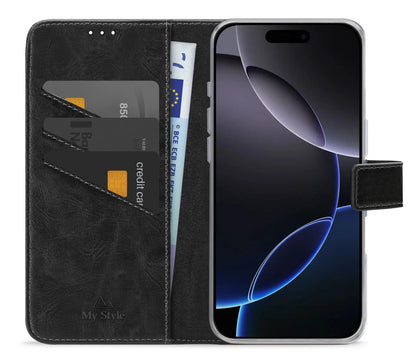 My Style Flex Wallet For Apple Iphone 16 Pro Black - Essentify