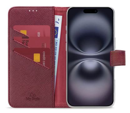 My Style Flex Wallet For Apple Iphone 16 Plus Bordeaux - Essentify
