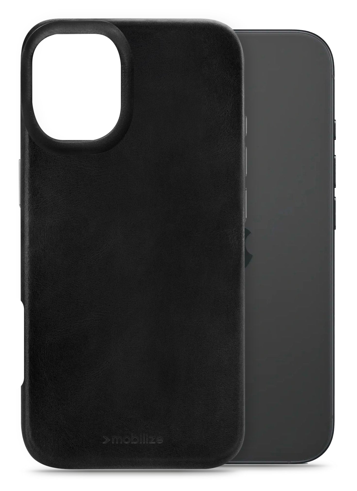 Mobilize Magsafe Compatible Premium Leather Case Apple Iphone 16 Black