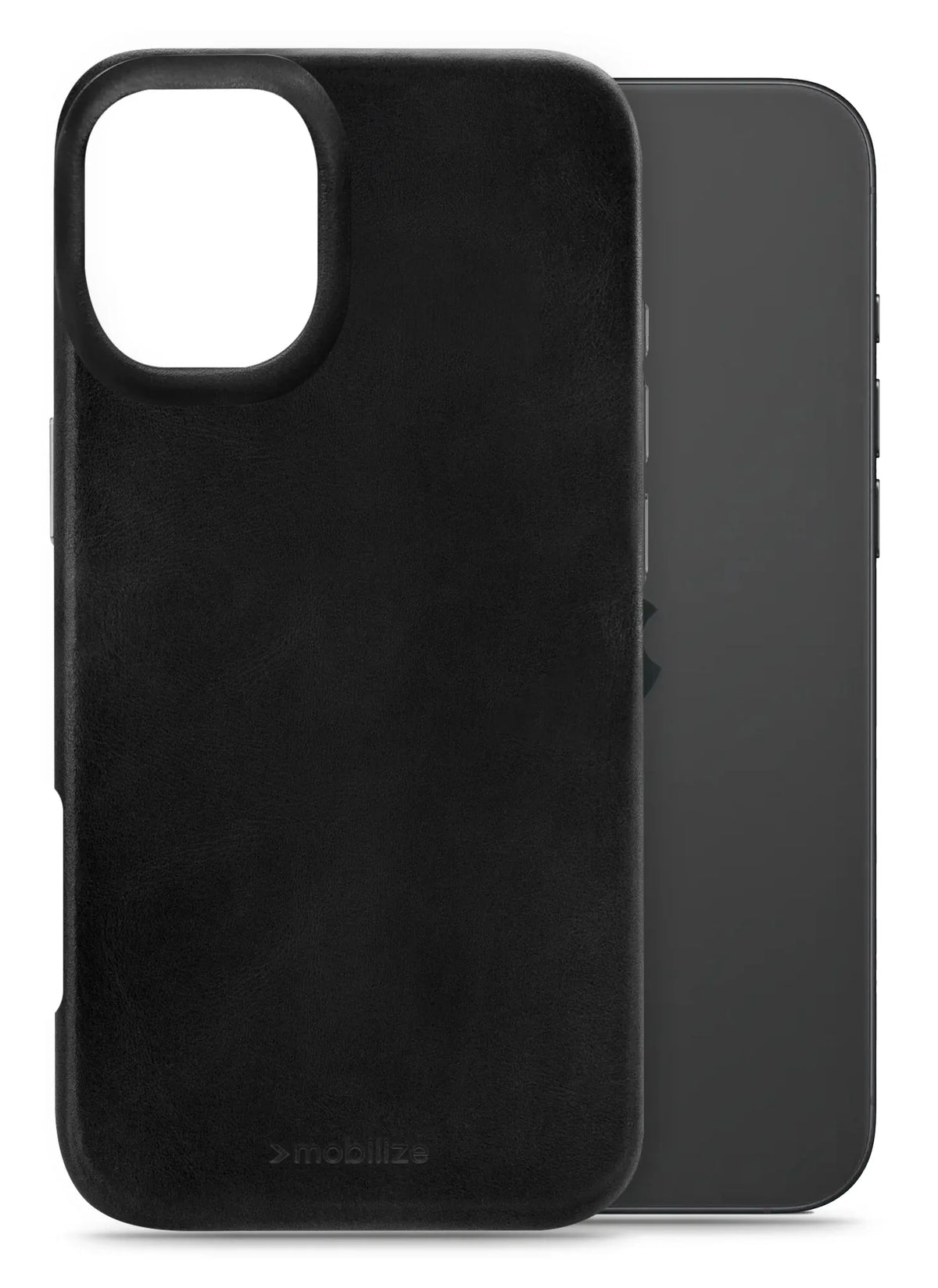 Mobilize Magsafe Compatible Premium Leather Case Apple Iphone 16 Plus Black - Essentify