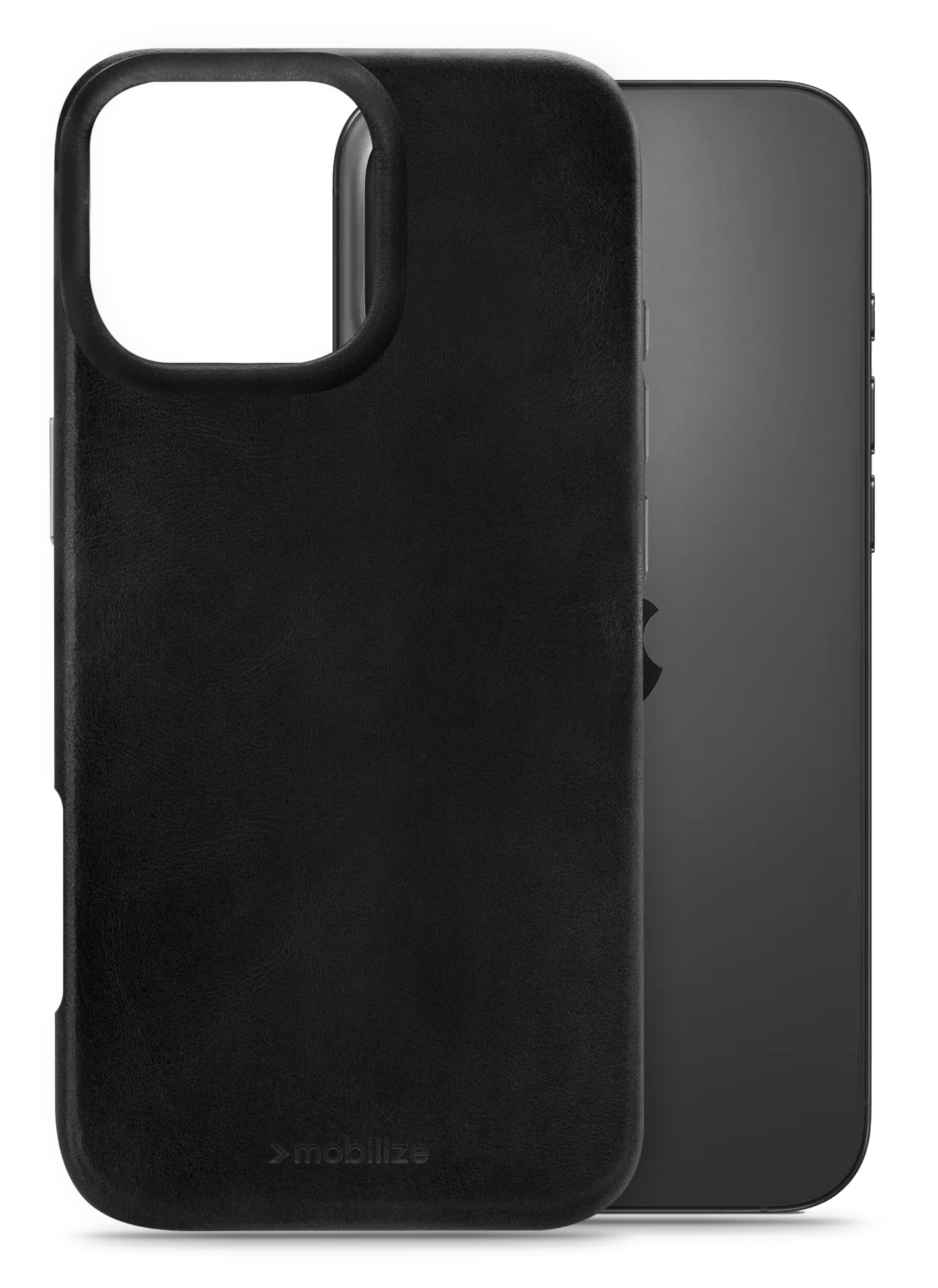 Mobilize Magsafe Compatible Premium Leather Case Apple Iphone 16 Pro Max Black