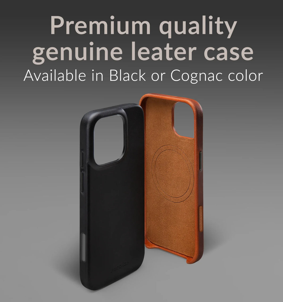 Mobilize Magsafe Compatible Premium Leather Case Apple Iphone 16 Pro Max Black - Essentify